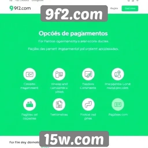 Análise das opções de pagamento em 9f2.com